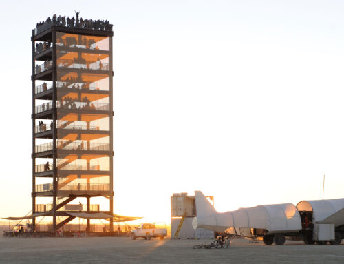 Portable Tower of Babylon at Burning Man